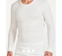 RAGNO Camiciola Uomo Manica Lunga Girocollo sintonia Lana/Cotone Articolo 065459, 002 Bianco Lana, 4-Quarta (EU M - F 3 - USA S - GB 34)