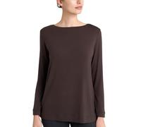 RAGNO Maglietta con Collo a Barchetta in Eco Viscosa DL81AB (IT, Numero, 44, Regular, Regular, Marrone)