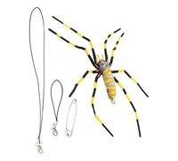 Ragno modello realistico | Giocattoli scherzo realistici con decorazione di ragni | Decorazione realistica del ragno, giocattoli di scherzo e scherzo, souvenir di feste di Halloween per il garage