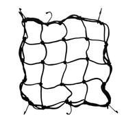 Ragno Moto Elastico, Rete portabagagli per moto, Rete Ragno Moto con Ganci, Per Bagagli Portapacchi Griglia Protettiva Sicurezza Fissaggio Carico Casco Portaoggetti, Nero, 40x40cm