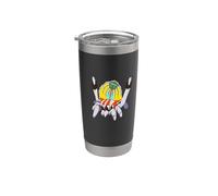 Ragno pavone Kawaii Bicchiere termico in acciaio inox doppia parete