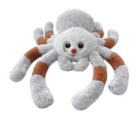 Ragno peluche di peluche al naso rosso di Halloween, adorabile cuscino morbido, di Halloween per regali di decorazioni per la casa di divano, S, 2025