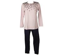 RAGNO Pigiama Donna Collo Serafino Manica Lunga Pantalone Lungo Estivo Articolo DC54N1 JS CO/MD PGL Serafino, 143F Fantasia Lilla, Taglia 46