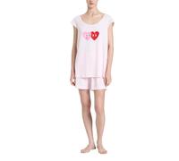 RAGNO Pigiama Donna Corto in Jersey di Cotone DP43NC (IT, Numero, 50, Regular, Regular, Pink a Boo)