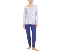 RAGNO Pigiama Donna Lungo Cotone Jersey Leggero Fantasia DT04NU