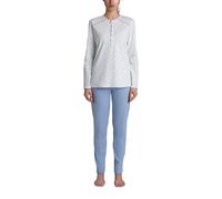 RAGNO Pigiama Donna Lungo Puro Cotone Felpato