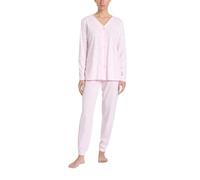 RAGNO Pigiama Lungo Aperto Jersey di Cotone DP31N6 Pink a Boo (IT, Numero, 48, Regular, Regular, Pinka Boo)