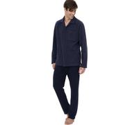 RAGNO Pigiama Uomo Aperto Davanti con Bottoni Colletto Tasche e Taschino Eco Pile Invernale Caldo e Morbido Articolo U780N7, 139F Fantasia Notte, Taglia 50