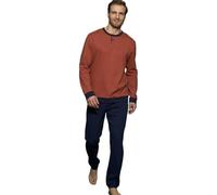 RAGNO Pigiama uomo in caldo cotone art. U839N1-52, Arancione