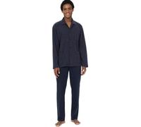 RAGNO Pigiama Uomo Interlock Invernale Aperto Davanti con Colletto Tasche e Taschino Articolo U686N7, 139F Fantasia Notte, Taglia 48