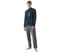 Ragno Pigiama Uomo Invernale Punto Milano Collo Alto U608N1 S38