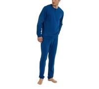 RAGNO Pigiama Uomo Lungo Serafino Cotone Leggero Rigato UA26N1