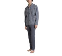 RAGNO Pigiama Uomo Manica Lunga Aperto 100% Cotone Felpato U961N7