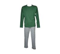 RAGNO Pigiama Uomo Puro Cotone Maglia Manica Lunga Pantalone Lungo Estivo Articolo U899NQ, B38F Fantasia Posy Green, Taglia 54