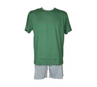 RAGNO Pigiama uomo girocollo in puro cotone manica corta pantalone scozzese art. U899NC - 52, Verde
