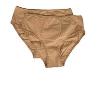 RAGNO Pocket Donna 2 Slip Alti con Bordatura Ultra Leggera in BIOCOTTON Colore Nudo TG 5 Art.07455Q