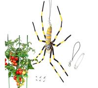 Ragno Realistico Modello - Giocattoli scherzo realistici con decorazione di ragno,Decorazione realistica del ragno del giocattolo, scherzo del ragno di Halloween, ragno finto per lontano il