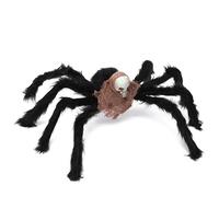 Ragno scheletro gigante in peluche,decorazione Halloween 75 cm,marrone | Ragno scheletro da 75 cm con zampe pelose e occhi rossi,accessorio Halloween per casa infestata,festa,giardino e foto