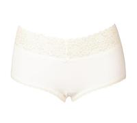 RAGNO Slip Maxi Donna Cotone Elasticizzato Mutanda Pizzo Underwear Articolo D367BZ, 010 Bianco, 2