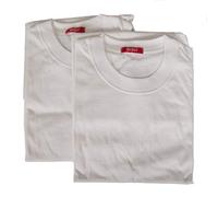RAGNO SPORT Confezione 2 t-Shirt Intime Uomo Camiciola Cotone Manica Corta Girocollo Bipack 601415, 010B Bianco, S