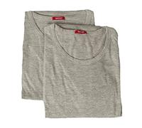 RAGNO SPORT Confezione 2 t-Shirt Intime Uomo Camiciola Cotone Manica Corta Girocollo Bipack 601417, 318B Argento Bipack, L