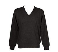 RAGNO SPORT Maglia Pullover Uomo Scollo V Manica Lunga Misto Lana Articolo A61042 Classic ML Made in Italy, 020 Nero, Taglia 52