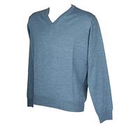 RAGNO SPORT Maglia Pullover Uomo Scollo V Manica Lunga Misto Lana Articolo A61042 Classic ML Made in Italy, 015 Uragano, Taglia 52