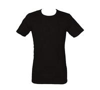 3 Maglie Nere BIOCOTTON Caldo (100% Cotone Caldo Art.604477) (Nero, L)