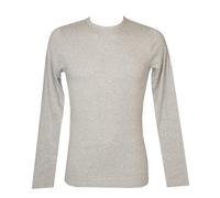 RAGNO T-Shirt Uomo Eco Cotton Caldo Cotone Manica Lunga Girocollo Sottogiacca Articolo U262A9, 318M Argento Melange, 4 - Quarta