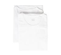 RAGNO T-Shirt Uomo Manica Corta paricollo Bordino Basso Confezione 2 Capi Eco Cotton Elasticizzato Bipack Articolo 611477, 010B Bianco, L