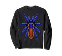 Ragno Tarantola Blu Cobalto Arancio Felpa