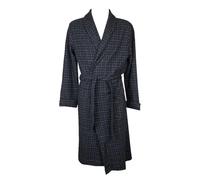 RAGNO Vestaglia uomo in cotone felpato punto milano scozzese art. U871NU - 50, Blu