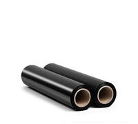 RAGO® Film estensibile imballaggio 2 pezzi 7,5×7,5×40 cm 130m Pellicola imballaggio nero I Film per imballaggio I Pellicola elastica I Rotolo Film Estensibile Imballaggio I Plastica per imballaggio