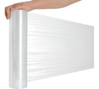 RAGO® Film estensibile imballaggio 9,5 × 9,5 × 40 cm 300m Pellicola imballaggio trasloco Plastica per imballaggio Transparente 300 m