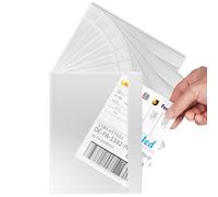 RAGO® Set da 100 pezzi Busta Porta Documenti Autoadesiva C5 Per A5 - Confezione Da 100 I Busta Trasparente A5 Per Documenti I Buste Adesive Per Spedizioni C5 I Per Pacchi Vinted, Buste Portadocumenti