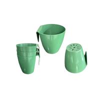 RAGOPILEN Coperture per Piante Protezione dal Gelo, Stazione di propagazione delle Fragole, Confezione da 30 con 10 Tazze e 20 forchette, Verde, Diverse Dimensioni, for Interni ed Esterni.(S)