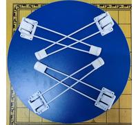 RAGOPILEN Gambe per mobili, Gambe for tavolo pieghevole Supporto for mobili in metallo Confezione da 4 Nero Diverse altezze(30cm)