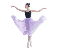 RAGOPILEN Gonna da Balletto, Gonna Avvolgente da Danza Classica in Chiffon da Donna, Multicolore(Purple)