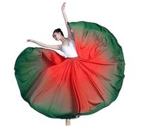 RAGOPILEN Gonna da Balletto, Gonna da Balletto, Gonna da Danza Sfumata, 140-720 Gradi, in Poliestere Multicolore, Diverse Taglie(Green,720degree 90cm)