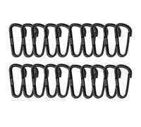 RAGOPILEN Moschettone D, 10/20 pz Packback Fibbie D Moschettone Ganci for Borraccia Portachiavi Clip a Scatto Grandi Moschettone a Molla(20pcs)