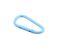 RAGOPILEN Moschettone D, 5-20 Pezzi/Set moschettone in Lega di Alluminio Fibbia Attrezzatura da Campeggio Zaino Fibbia Bottiglia d'Acqua Fibbia appesa(Sky Blue,4.5cm 10PCS)