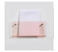 RAGOPILEN Portariviste da parete in acrilico | Portaoggetti da parete multicolore di diverse dimensioni: sala d'attesa dell'ufficio(Pink,120cm/47in)