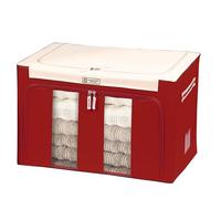 RAGOPILEN Scatola per riporre, Impermeabile e resistente, con supporto in acciaio e doppia cerniera, for armadio, sotto il letto, bagagliaio dell'auto.(Red,22L)