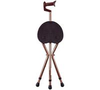 RAGOPILEN sedia pieghevole, Sedia bastone da passeggio multicolore 27x(80-90) cm(Brown Color)