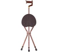 RAGOPILEN sedia pieghevole, Sgabello in canna marrone 24x(84-94) cm