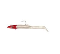 Ragot RAGLOU HYBRID Monster Gummi-Shad con sistema di sonaglio, VMC® Ganci, 14-20 cm, 45-145 g, 2 pezzi, esca in gomma, esca marina per la Norvegia (Red Head, 45g)
