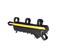 RAGPUKMUAN Moto Selle Bagagli Borsa Da Telaio Per Bicicletta Antipioggia Triangolare A Trave Trasversale Per MTB E Bici Strada Con Lunghezza Del Telaio Di 17 Motociclo Borse Serbatoio(Yellow-2.4L)