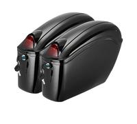 RAGPUKMUAN Moto Selle Bagagli Borse Laterali Universali Per Moto Bauletti Laterali Bagagliaio Rigido Fanale Posteriore A LED Motociclo Borse Serbatoio(26L)