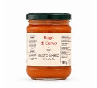RAGÙ di CERVO 180gr - SUGO con POMODORO ITALIANO in OLIO EVO - PRONTO per PASTA