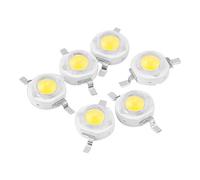 Raguso 1W 100 pezzi chip LED perline LED ad alta potenza chip diodi emettitori di luce componenti emettitori di luce SMD per apparecchi di illuminazione fai da te(6000K bianco)
